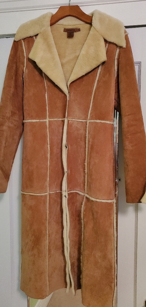 ARDEN B suede trench coat